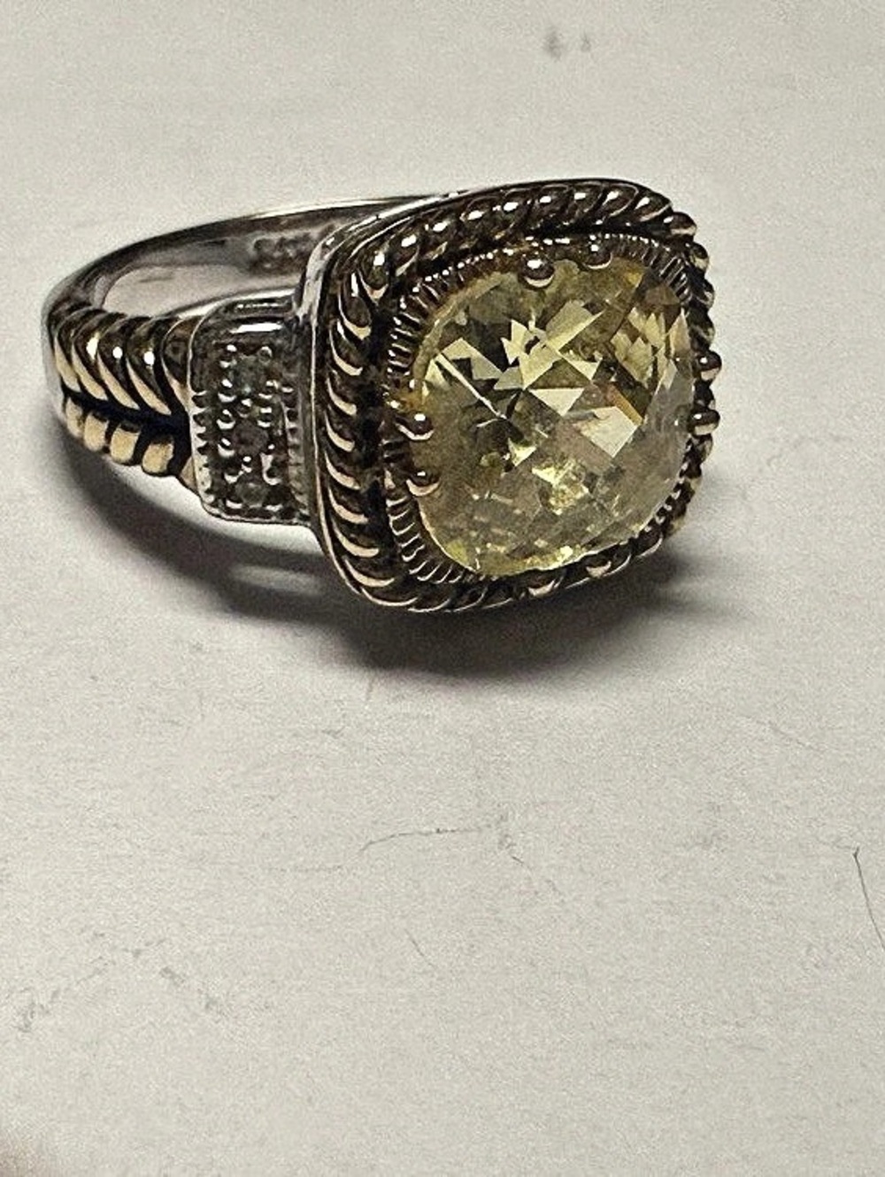 Lia Sophia Yellow Gemstone Ring